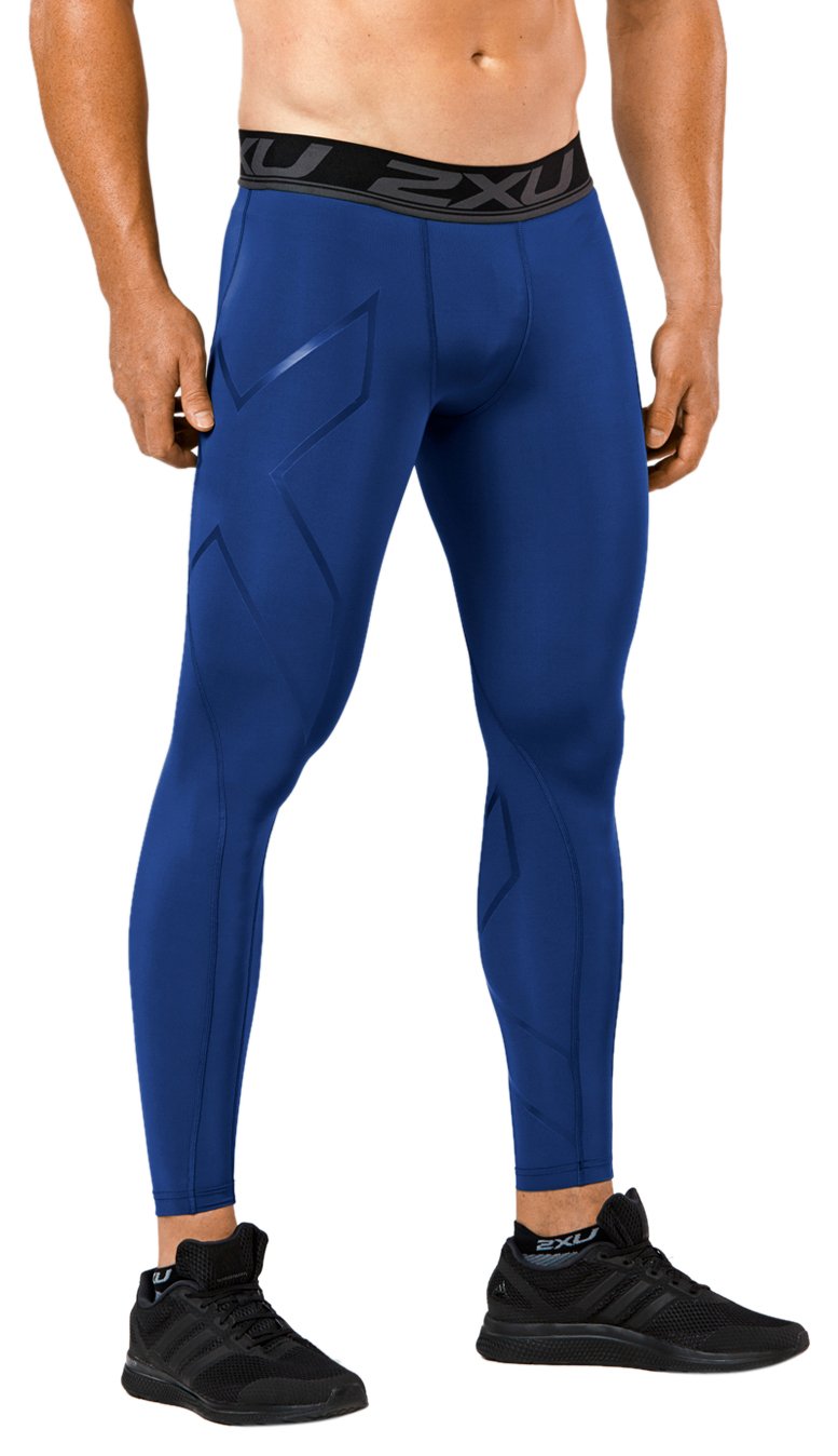 2XU Men's LKRM Compression Tights - High Performance Running & Training Leggings for Athletes | Moisture-Wicking, Muscle Support & Recovery | Ideal for Marathon, Gym & Cycling