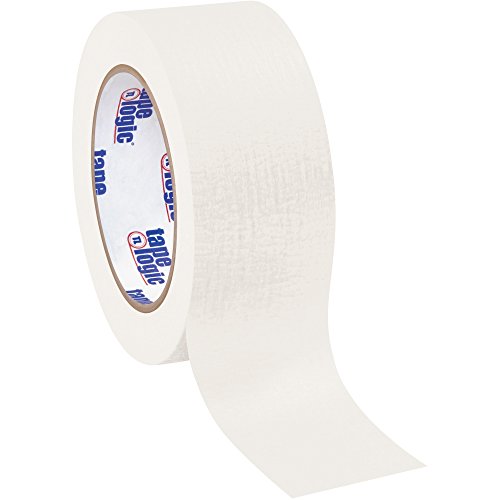 Tape Logic High-Performance Masking Tape - 4.9 Mil Thick, 2 Inch x 60 Yards, White - 24 Rolls per Case - Ideal for Painting, Labeling, and DIY Projects