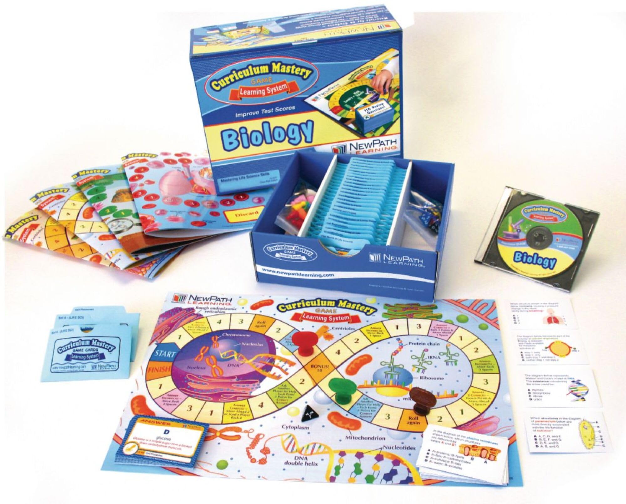 NewPath Learning 24-9007 High School Biology Review Curriculum Mastery Game - Class Pack for Interactive Classroom Learning & Science Education