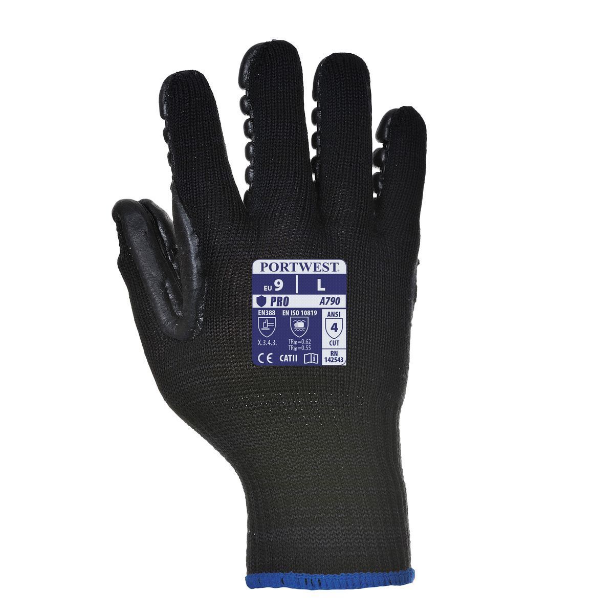Style A790 Anti-Vibration Gloves - Heavy Duty Work Gloves for Construction, Woodworking & Power Tools - Reduce Hand Fatigue & Improve Grip