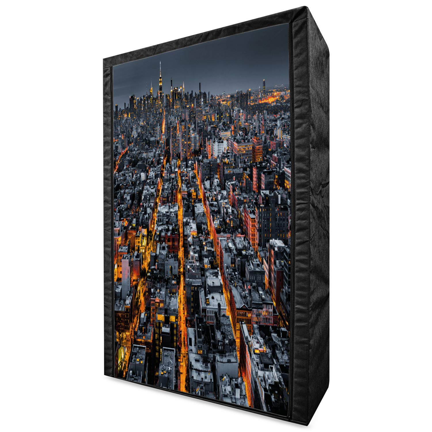 Ambesonne City Portable Fabric Wardrobe - 42.5