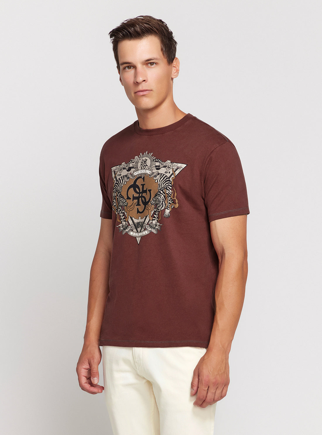 Eco-Friendly Brown Short Sleeve T-Shirt for Men & Women - Soft Cotton Casual Tee for Everyday Wear, Outdoor Activities, and Sustainable Fashion