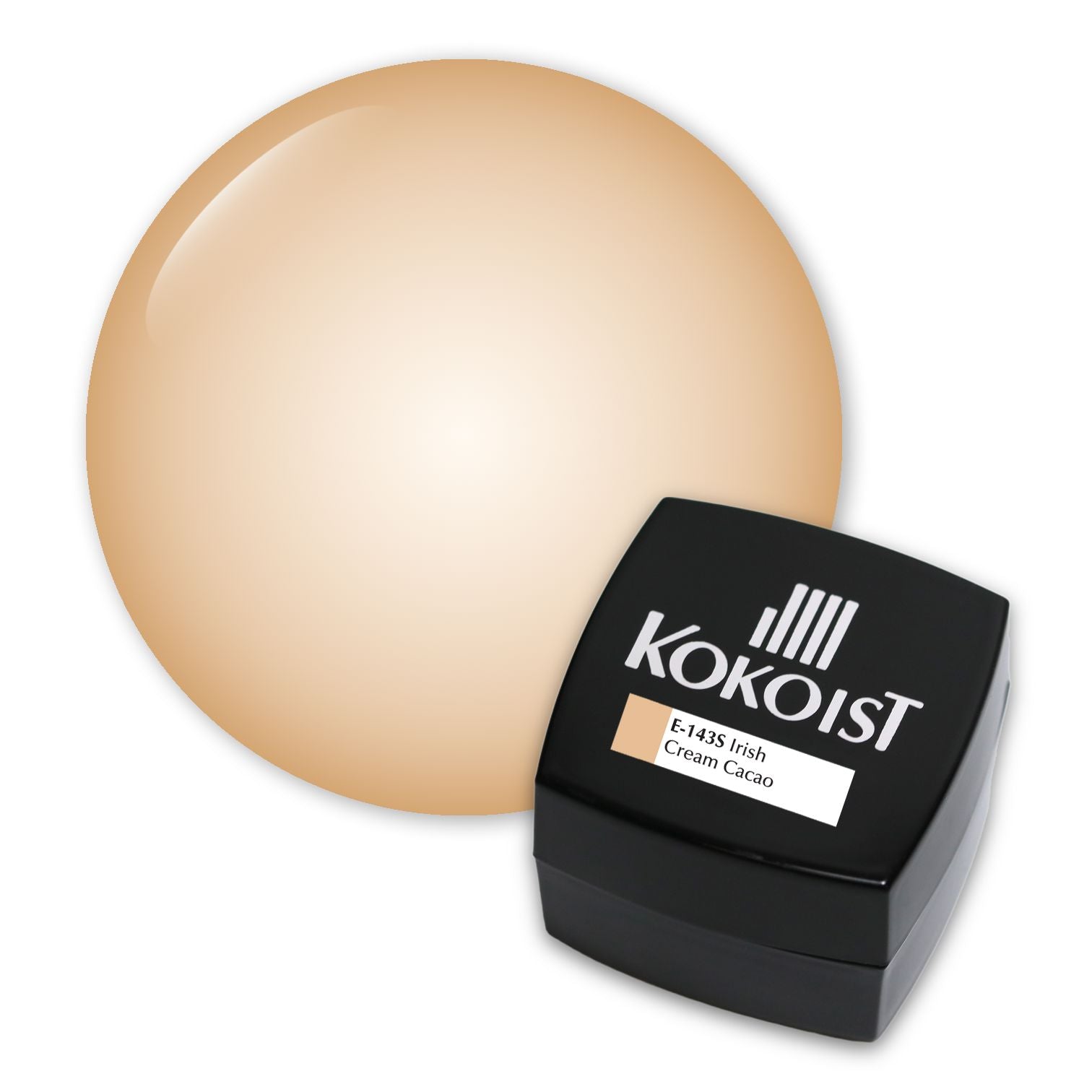 Kokoist E 143S Irish Cream Cacao Nail Gel Polish - Long Lasting Vegan Gel Nail Polish for Manicure & Pedicure - Perfect for Salon, Home Use & Special Occasions