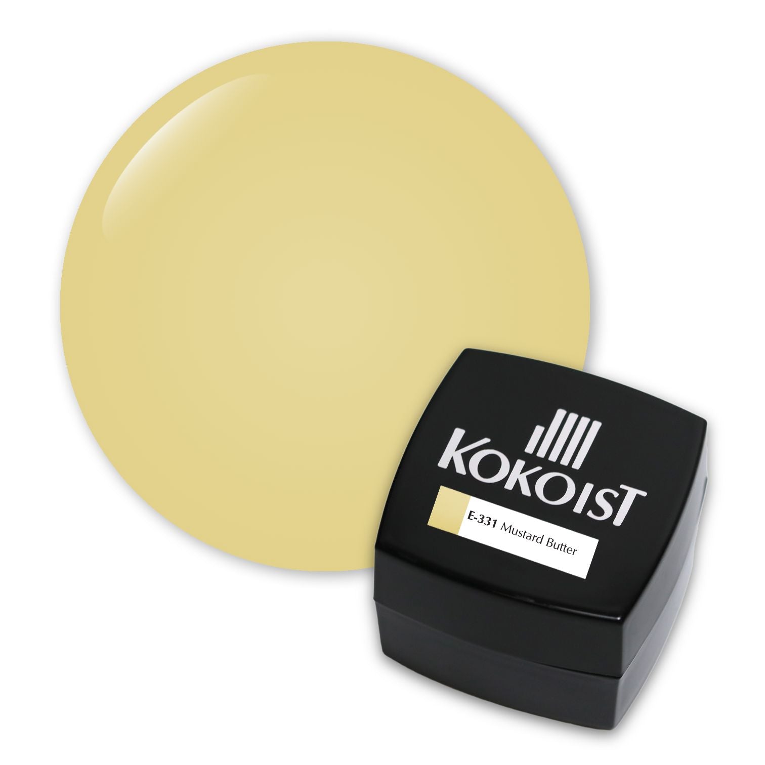 Kokoist E 331 Mustard Butter Nail Gel - Long-Lasting & High Gloss Gel Polish for Professional Salon & DIY Manicures - Perfect for Fall & Winter Nail Designs