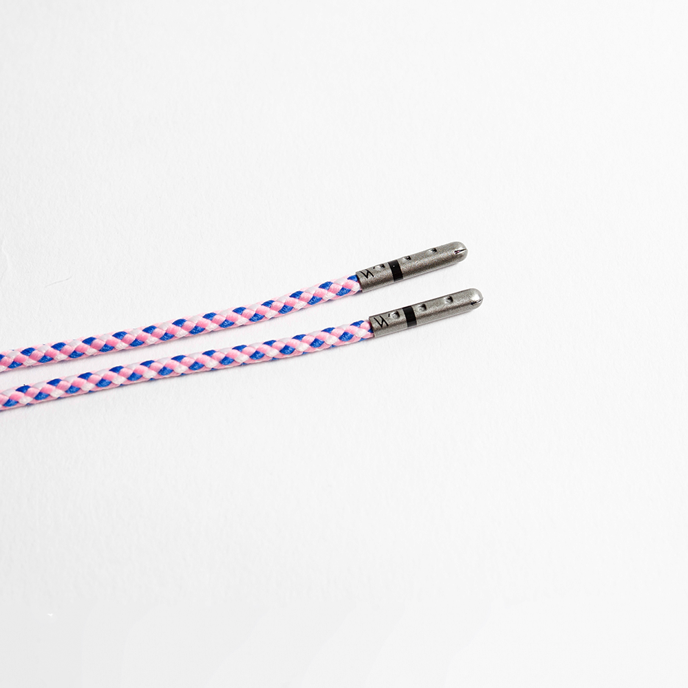 Colorful Braided Dress Laces - Pink, Blue & White Shoe Laces for Women's Sneakers & Fashion Shoes | Perfect for Casual Wear, Athletic Shoes & Style Accessories