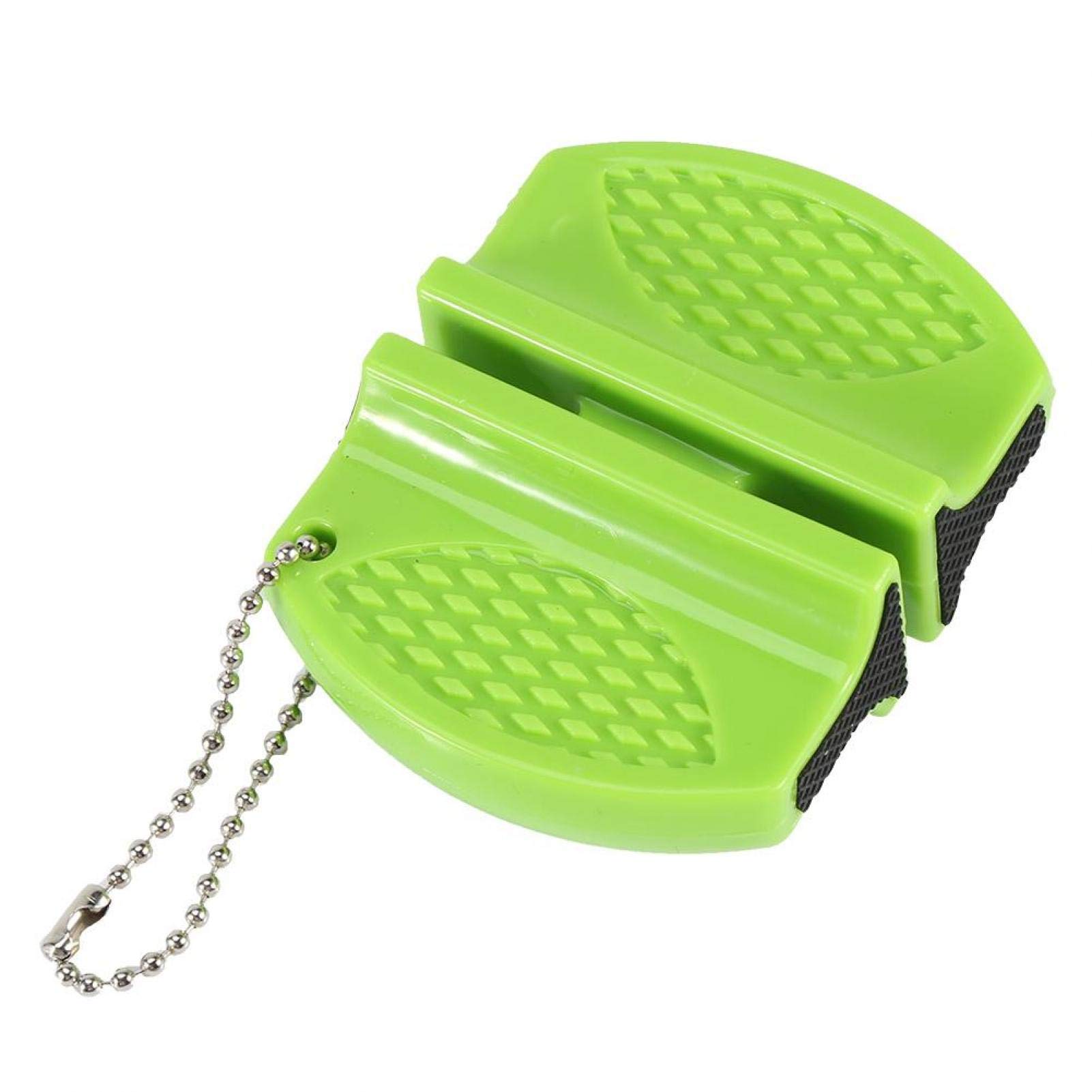 Premium Knife Sharpening Stone - Non-Slip Hanging Design for Kitchen Knives - Green Whetstone for Precise Edge Honing - Perfect for Home Chefs & Outdoor Camping Use