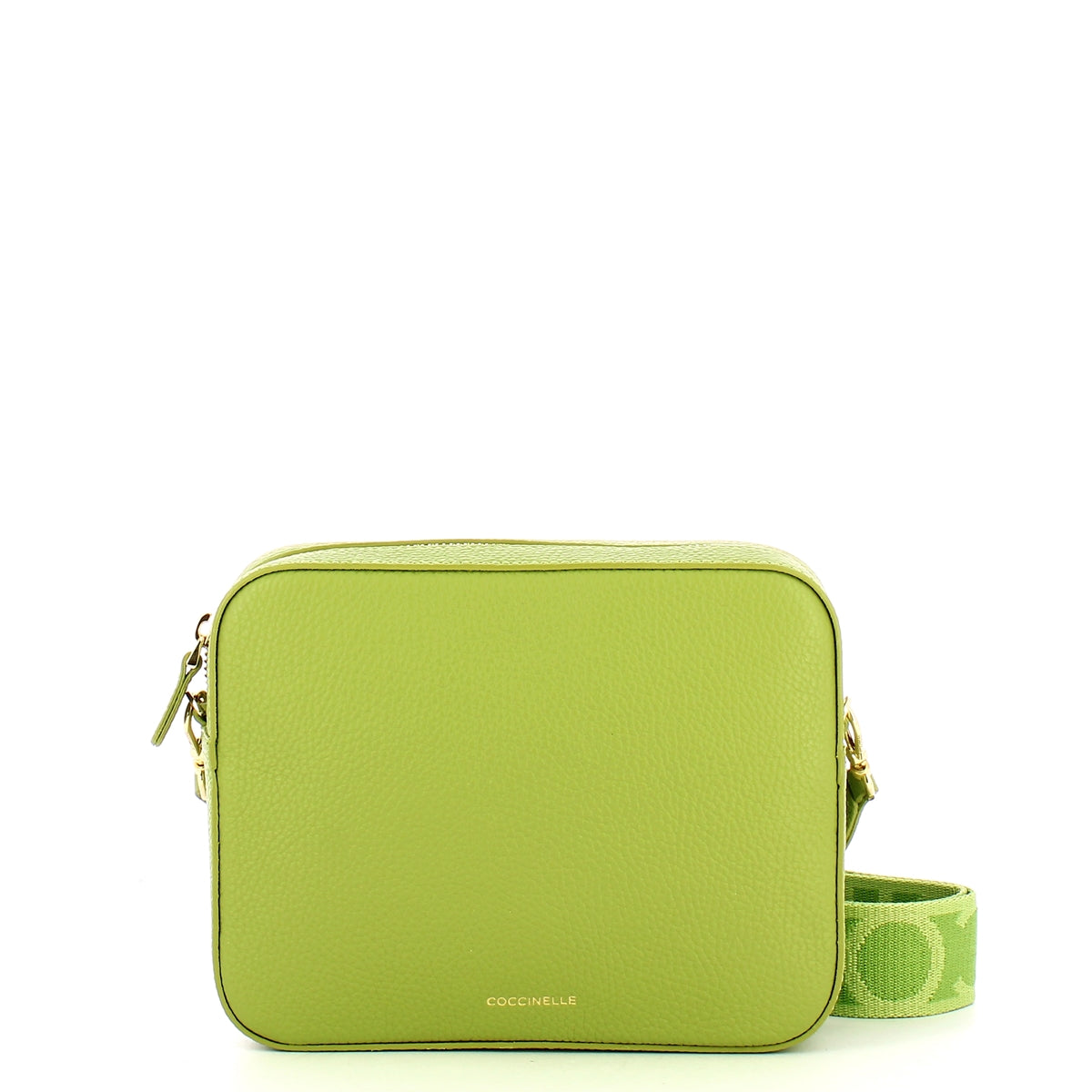 Coccinelle Tebe Guacamole Medium Crossbody Bag for Women | Premium Leather Handbag | Fashion Shoulder Purse | Perfect for Work, Travel & Daily Use | MN555M301 GUACAMOLE
