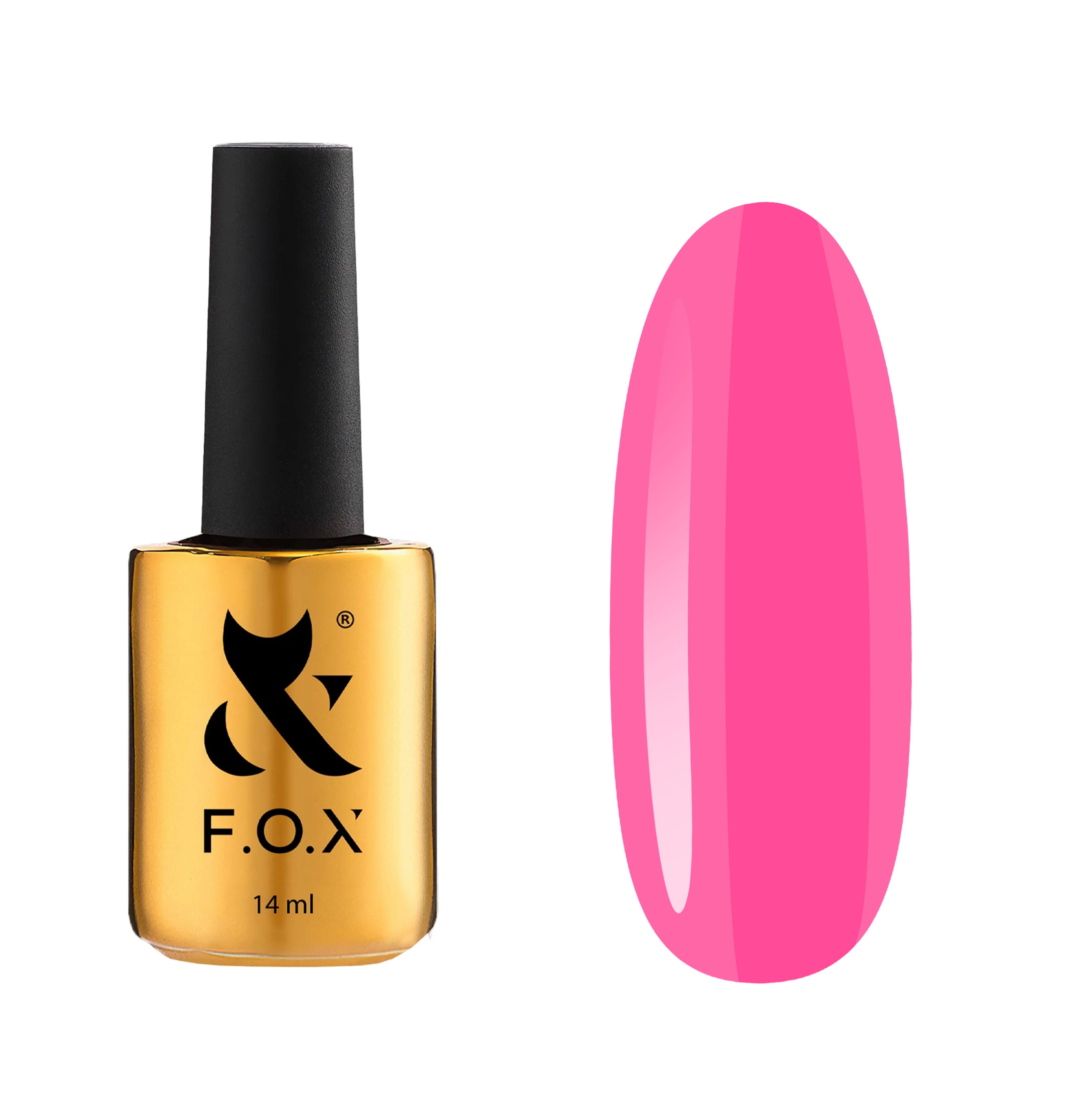 F.O.X Acryl Gel Nail Polish Bottle 024 - 14ml Professional Nail Art Gel for Salon & Home Manicure - Long Lasting Shine & Vibrant Colors