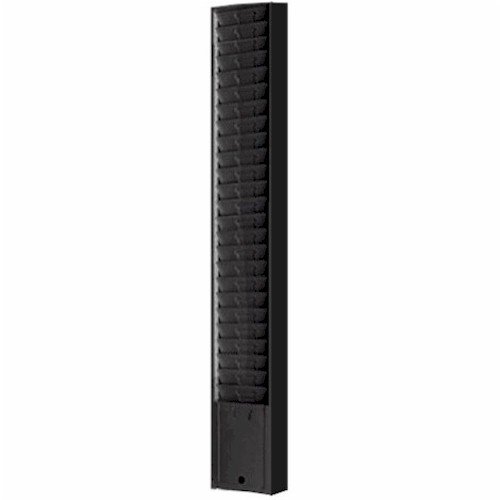 VICS Metal Time Card Rack - Anthem Model 156 with 25 Pockets (Black) - Perfect for Office, Warehouse, and Employee Time Tracking Organization