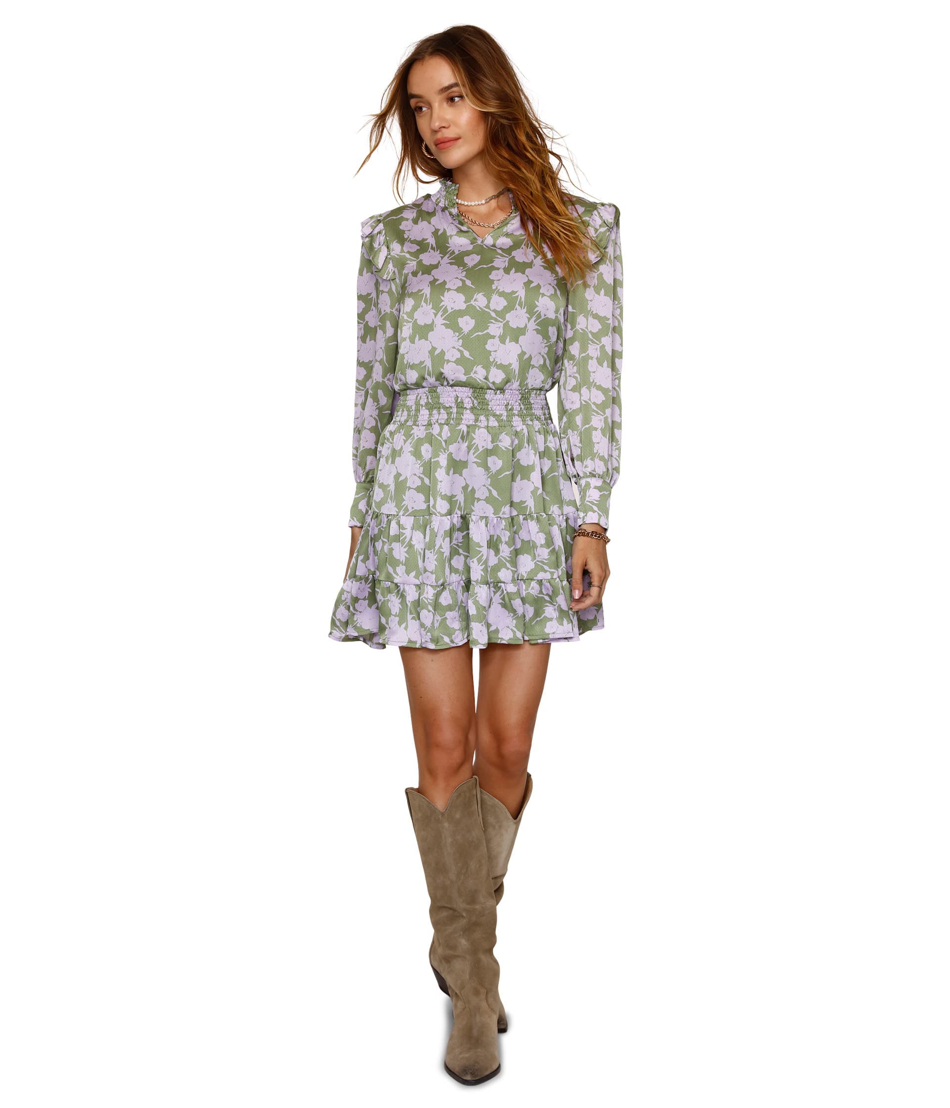 Heartloom Benet Dress - Elegant Floral Print Summer Dress for Women | Perfect for Weddings, Parties & Casual Outings