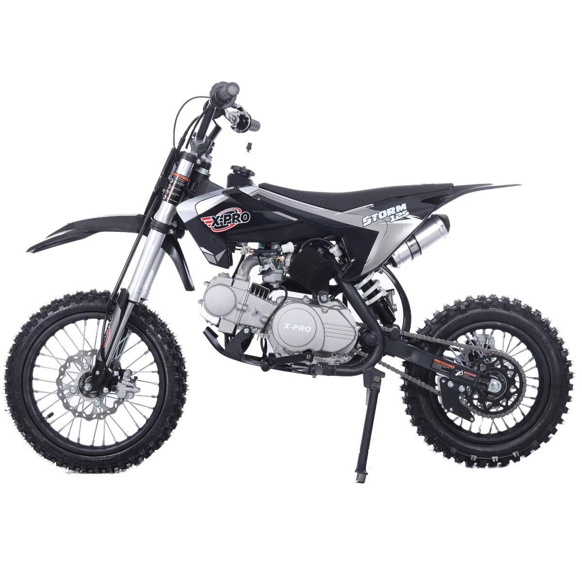 X-PRO 125cc Kids Dirt Bike | Youth Pit Bike with 4-Speed Semi-Auto Transmission & 14