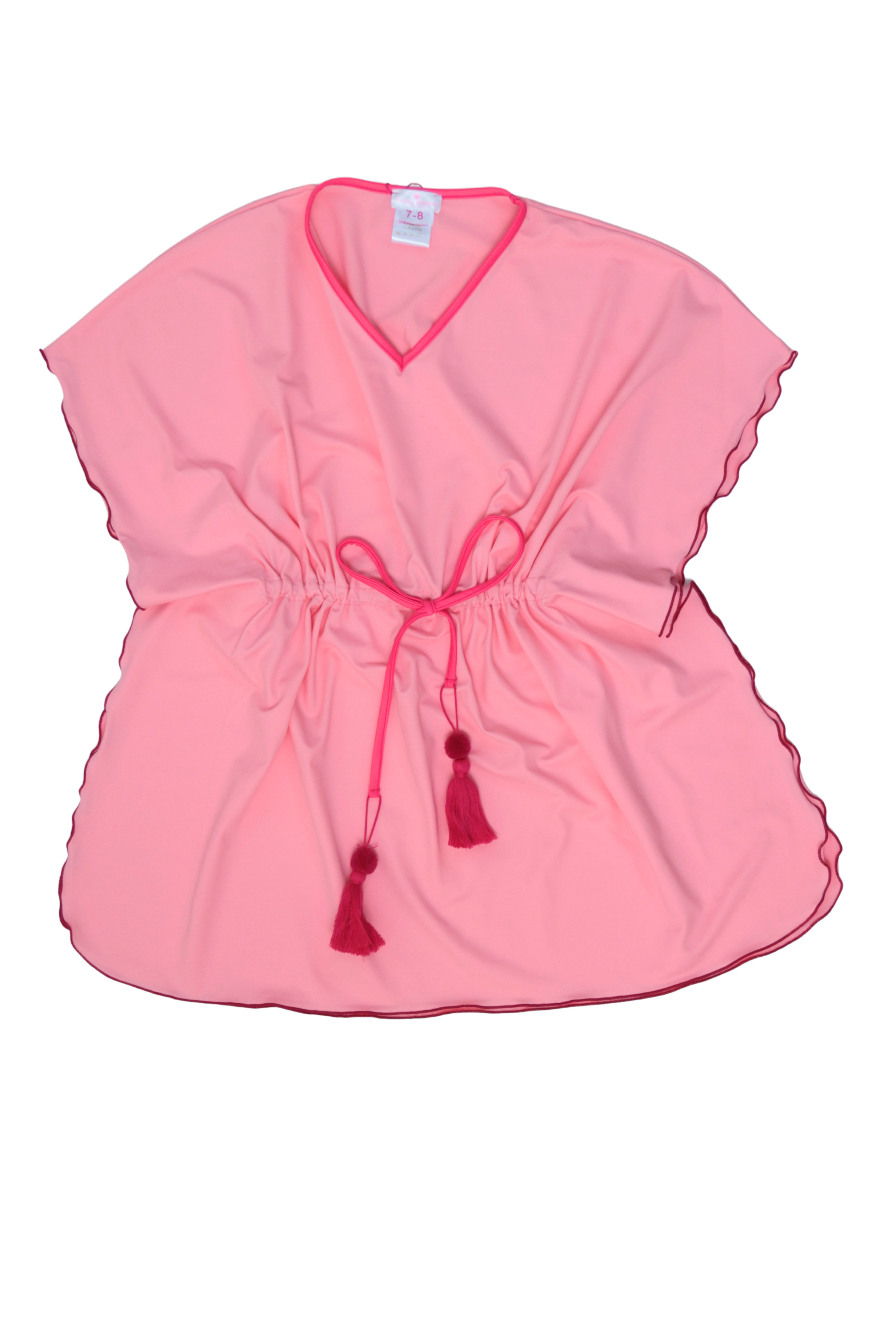 Lidia Pink Floral Cover Up Dress - Women's Beachwear for Summer Vacation & Poolside Relaxation