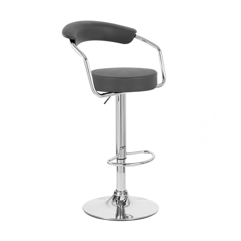 Modern Black Swivel Bar Stools (Set of 2) - Adjustable Height for Kitchen Island, Breakfast Bar & Home Pub