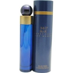 Perry Ellis 360° Blue Eau de Parfum Spray for Women - 3.4 oz | Floral Fruity Fragrance | Perfect for Date Night & Special Occasions