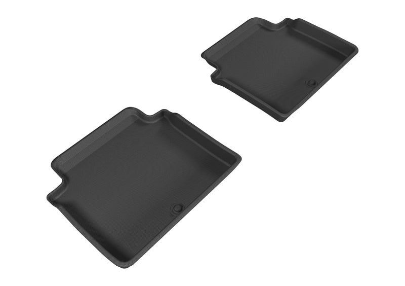 3D MAXpider Custom Fit Floor Mats for 2015-2020 Genesis/Hyundai G80 Sedan - Kagu 2nd Row All-Weather Protection (Gray) | Perfect for Daily Commute, Road Trips & Family Protection