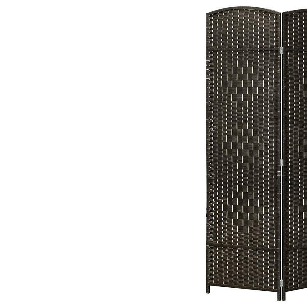 4-Panel Folding Room Divider - Portable Privacy Screen for Home & Office - Space Separator for Bedroom, Living Room, Dorm or Studio - Easy Setup Room Partition with Sturdy Frame