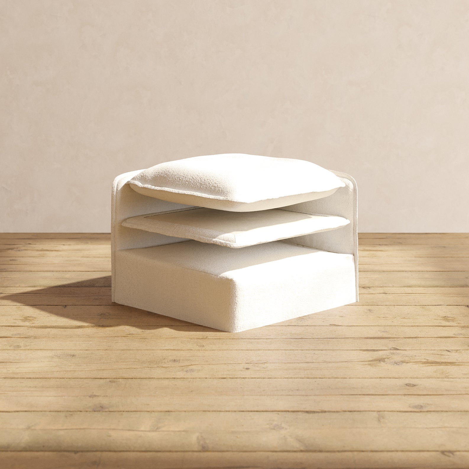 Premium Knit Boucle Corner Chair Cushion Set - Ultra Soft & Comfortable for Living Room, Bedroom, or Office - Elevate Your Seating Experience