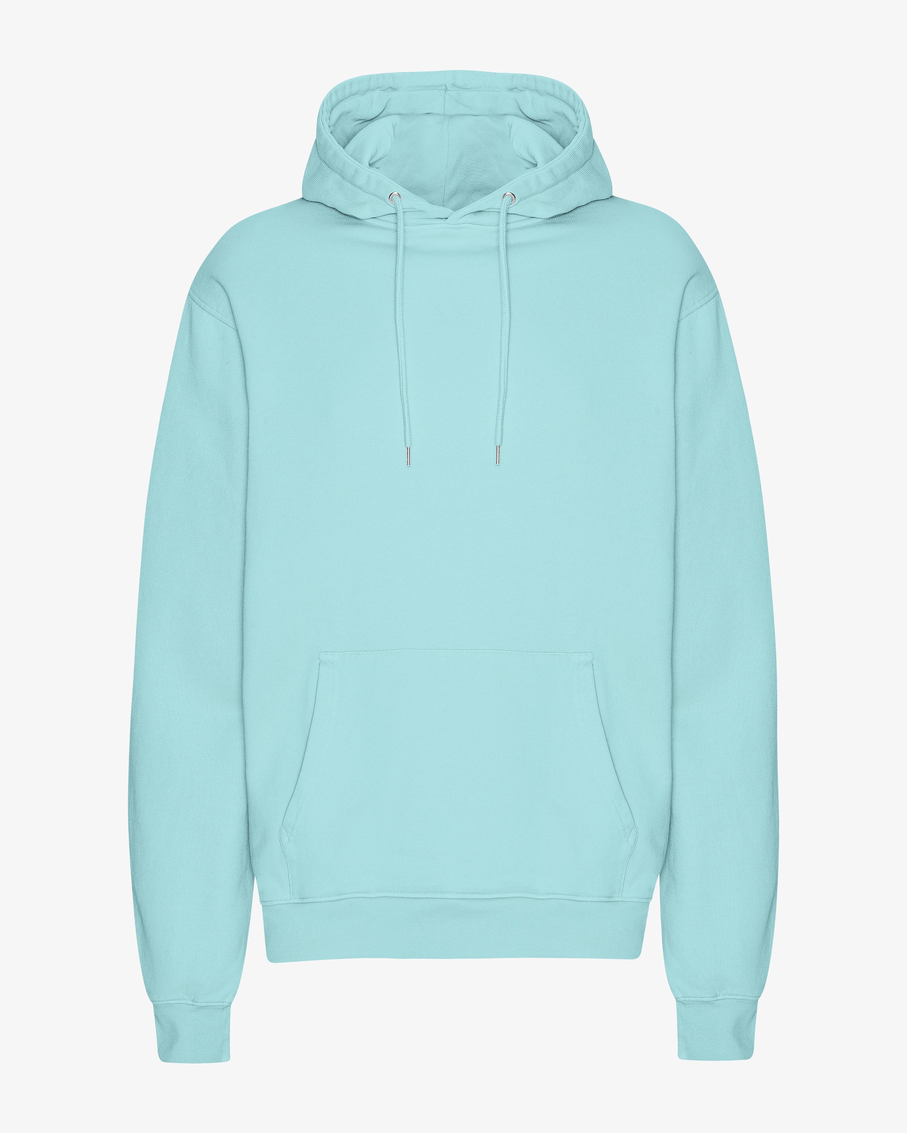 Classic Organic Cotton Hoodie - Soft & Comfortable Teal Blue Pullover for Men & Women - Perfect for Casual Wear, Gym, and Outdoor Activities