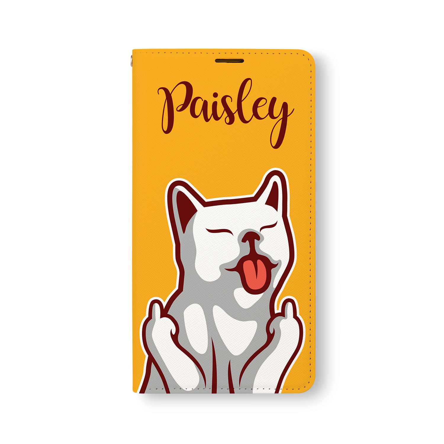 iPhone Wallet Case with Card Holder - Slim & Secure Phone Cover for iPhone 13/14/15 Pro Max - Cute Cat Design - Perfect for Travel, Shopping & Everyday Use