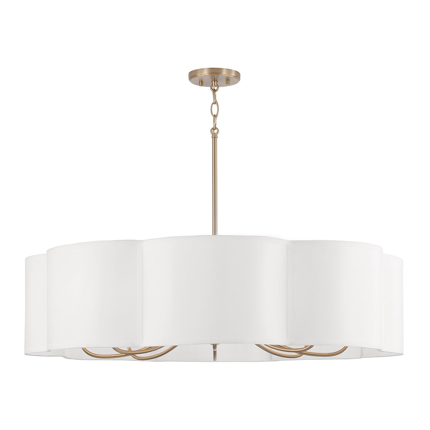 Romni Drum Chandelier - Modern Round Ceiling Light Fixture for Living Room, Bedroom & Dining Room | Energy Efficient LED Lighting for Home Decor