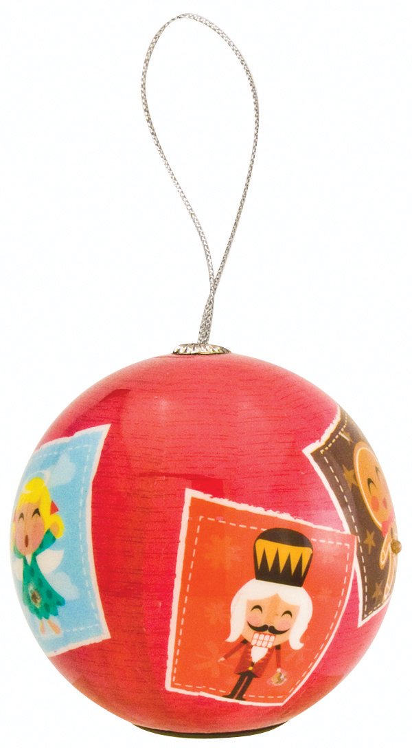 D&D Distributing Christmas Stamps Blink Ornament - Festive Holiday Decor for Tree, Gift Wrapping & Home Decoration