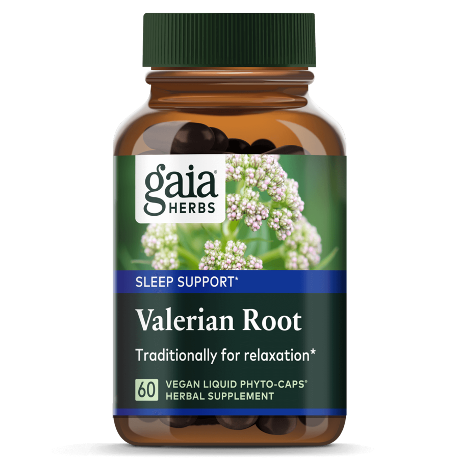 Gaia Herbs Valerian Root Capsules 60 Count - Natural Sleep Aid & Stress Relief for Relaxation & Better Sleep
