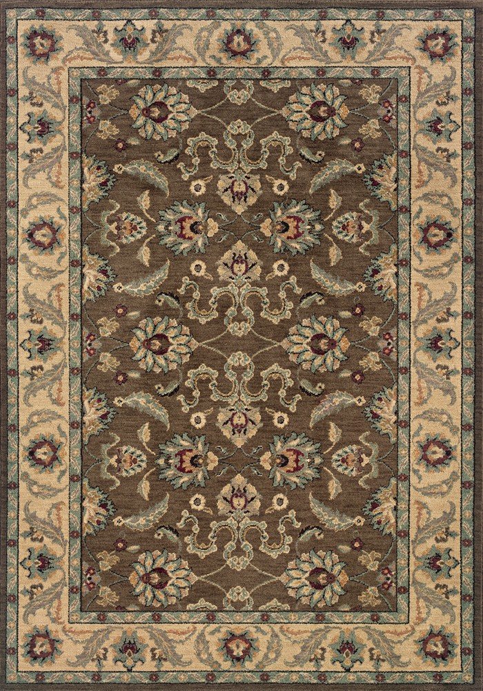 Oriental Weavers Salerno Brown Ivory Runner Rug 1'11