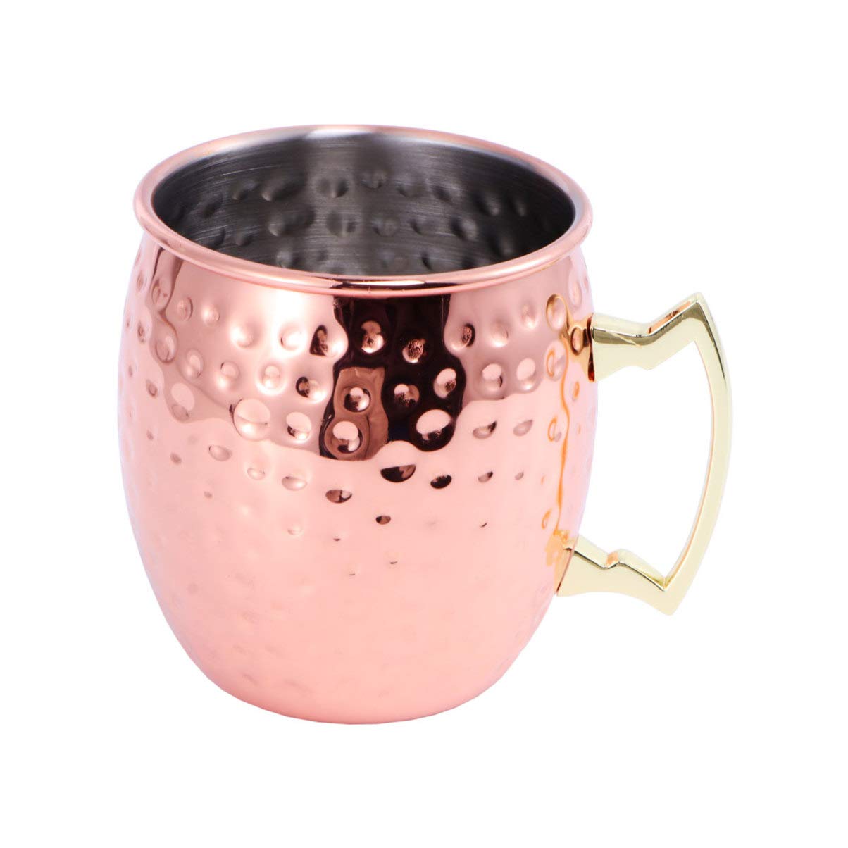 Premium Moscow Mule Copper Mug Set - 18oz Stainless Steel Lined Cocktail Cups for Coffee, Tea & Beer - Elegant Barware for Home, Kitchen & Party Use (530ml) - Perfect for Entertaining, Gifts & Rustic Decor