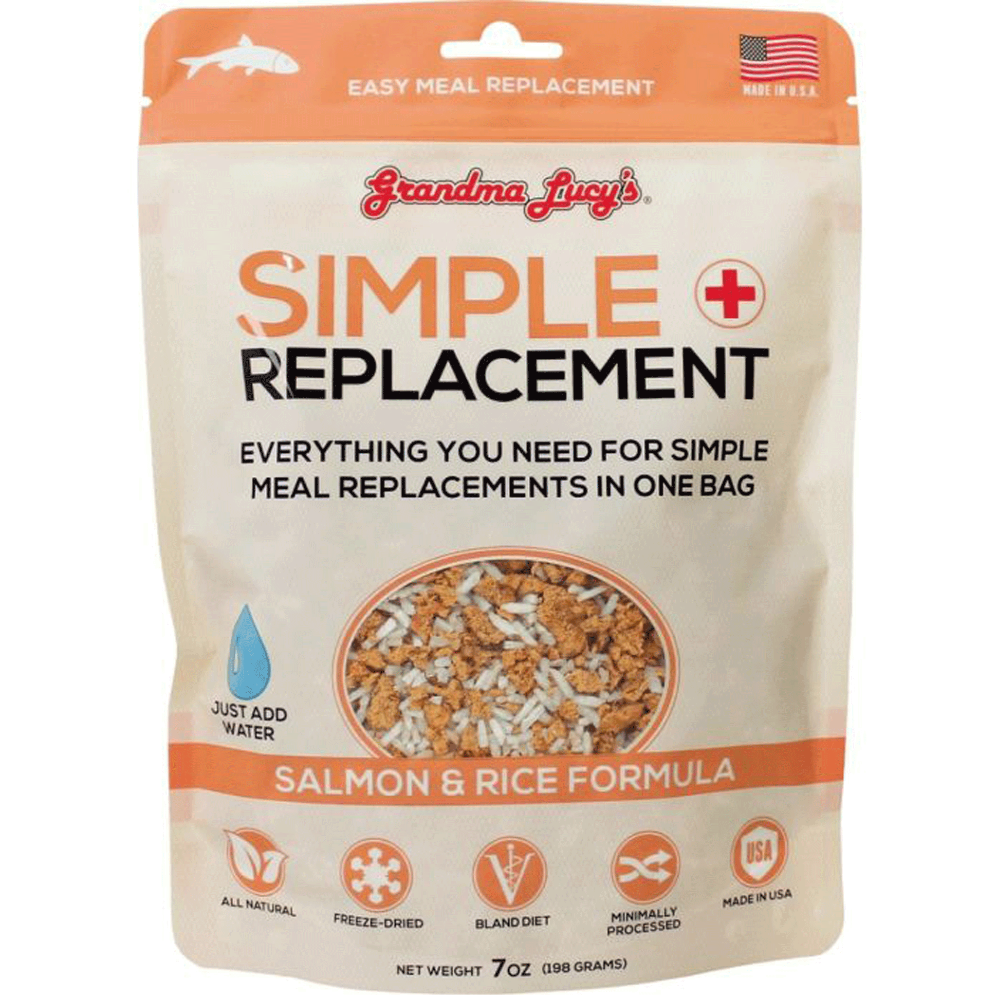 Grandma Lucy's Simple Replacement Salmon Dog Treats - Healthy & Natural Dog Snacks for Training, Rewards & Digestive Health