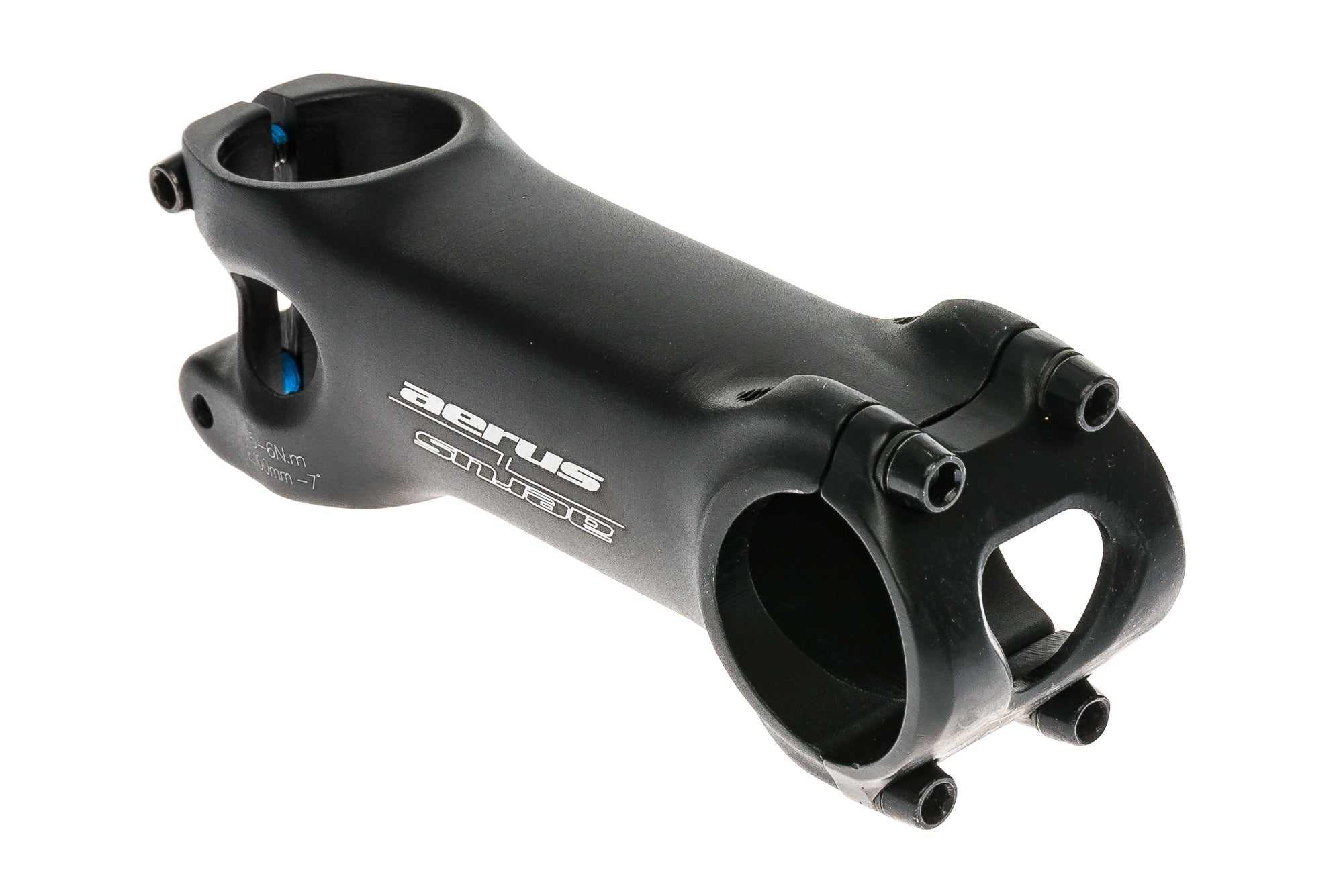 Aerus 31.8mm Aluminum Bike Stem - 100mm Length, 7 Degree Rise, Black | Perfect for MTB, Road & Hybrid Bikes | Improve Comfort & Control on Trails & Commutes