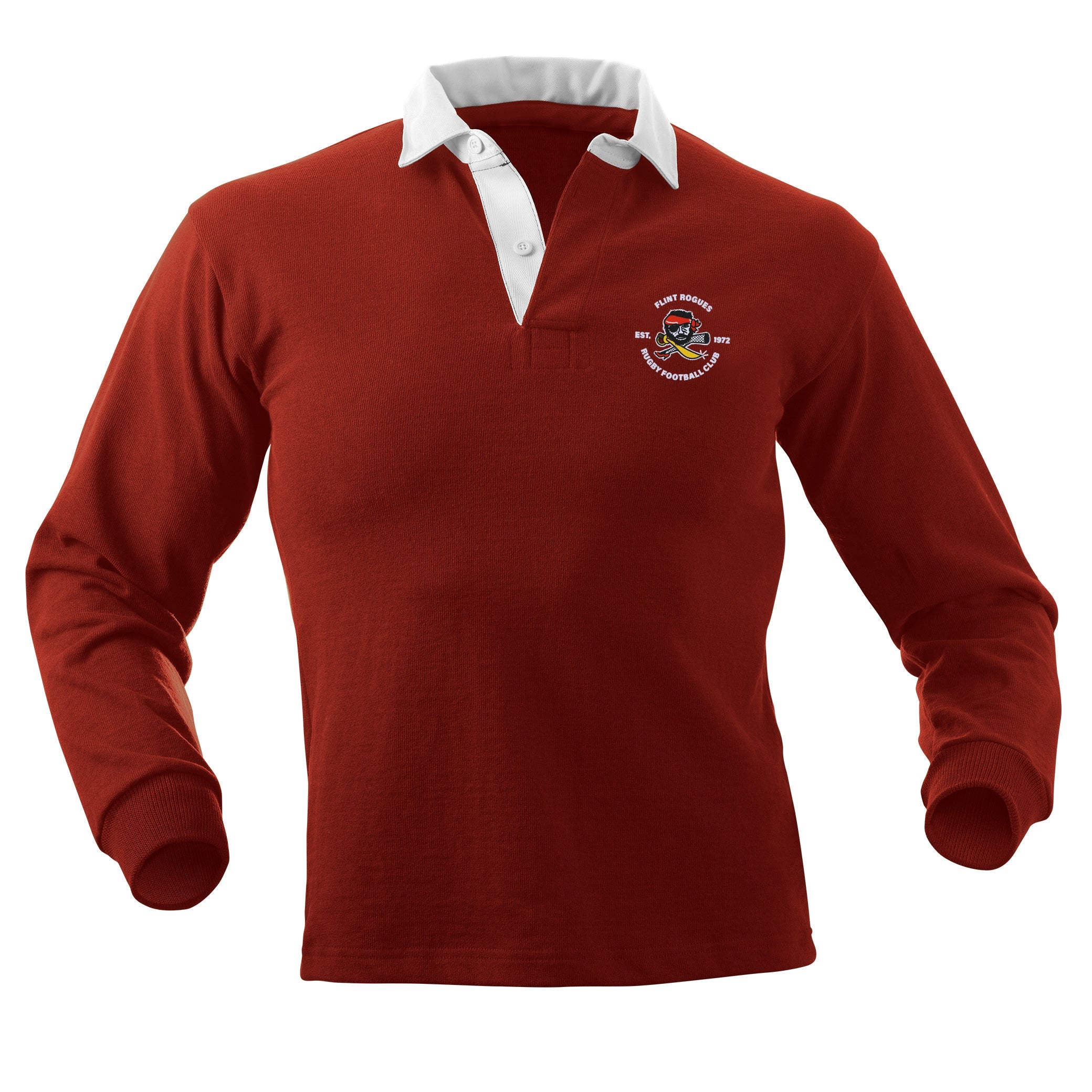 Flint Rogues RFC Traditional Rugby Jersey - Men's Classic Rugby Shirt for Match & Training - Breathable & Durable for Sports & Fan Wear