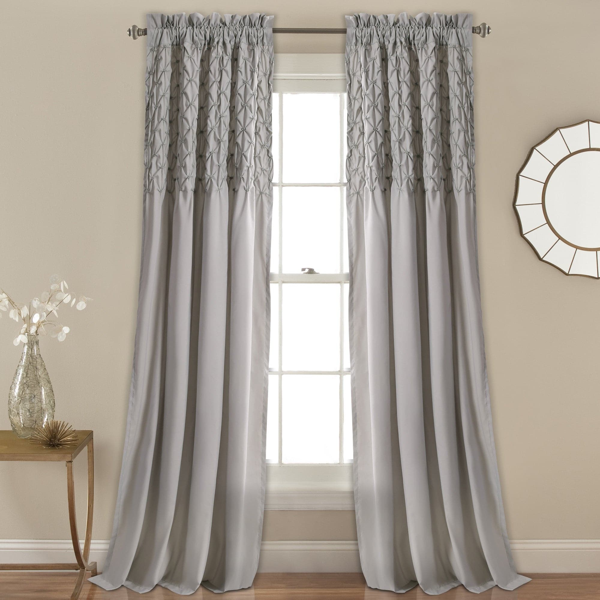 Bayview Window Curtain Set - Blackout Curtains for Living Room & Bedroom - Thermal Insulated Drapes with Rod Pocket - 84 Inch Length (2 Panels) - Perfect for Home Decor, Privacy & Light Control
