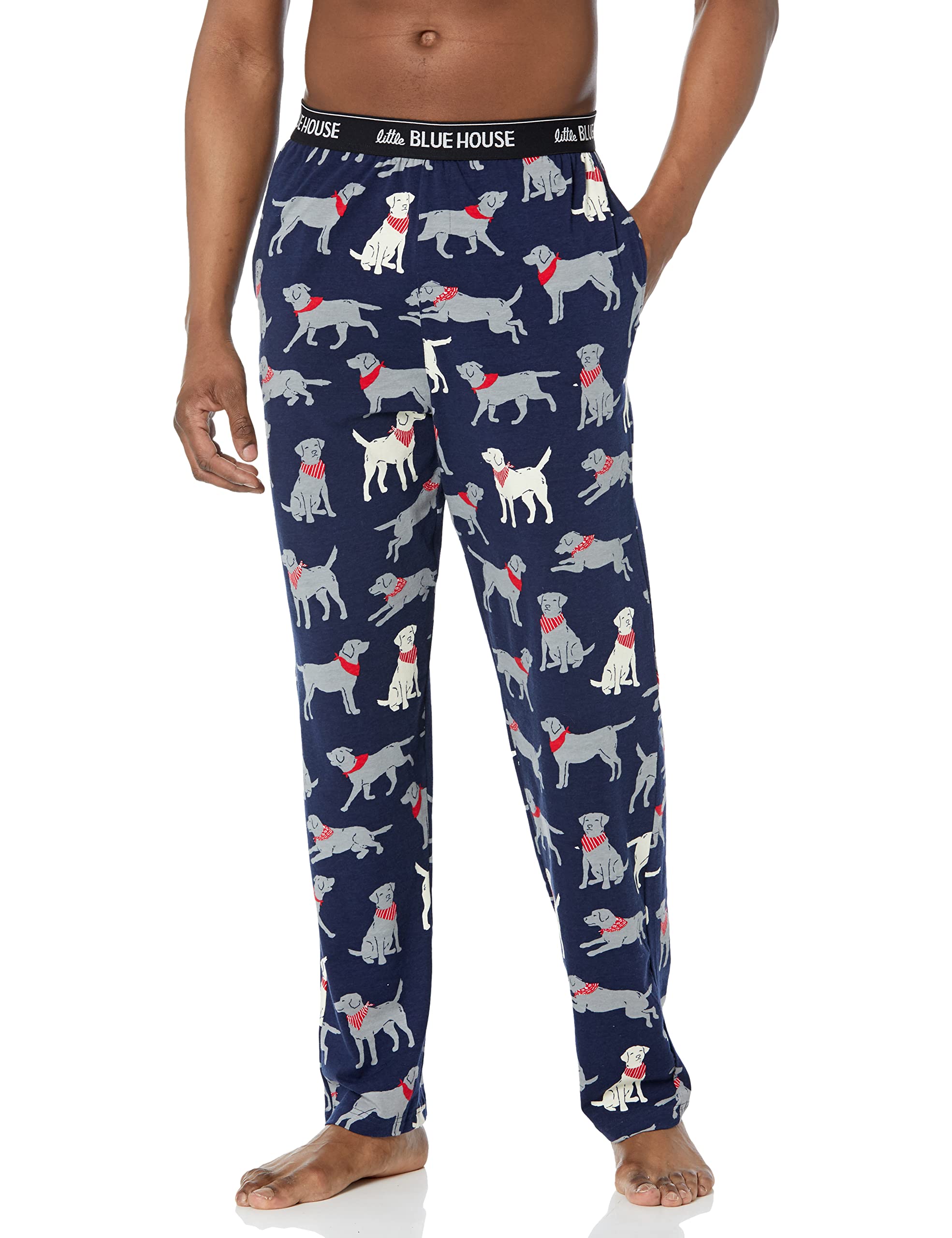 Little Blue House by Hatley Men's Pajama Pants - Soft Cotton Sleepwear for Relaxation & Lounging at Home