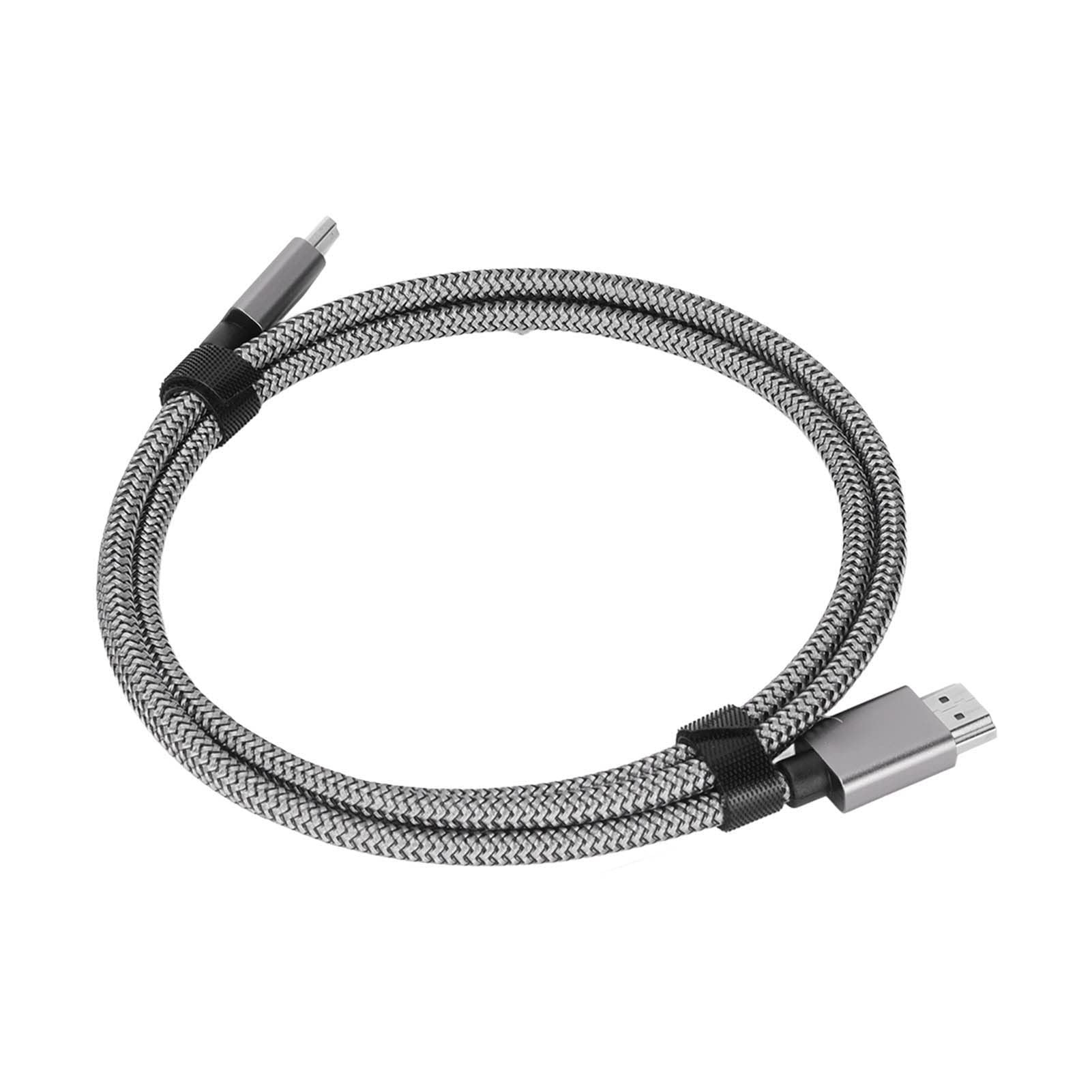 8K 60Hz HDMI Cable 4K 120Hz 48Gbps Ultra High Speed Projection Cable for Monitor, TV, Gaming, Home Theater - Silver (Perfect for 8K/4K Streaming, PS5, Xbox Series X)