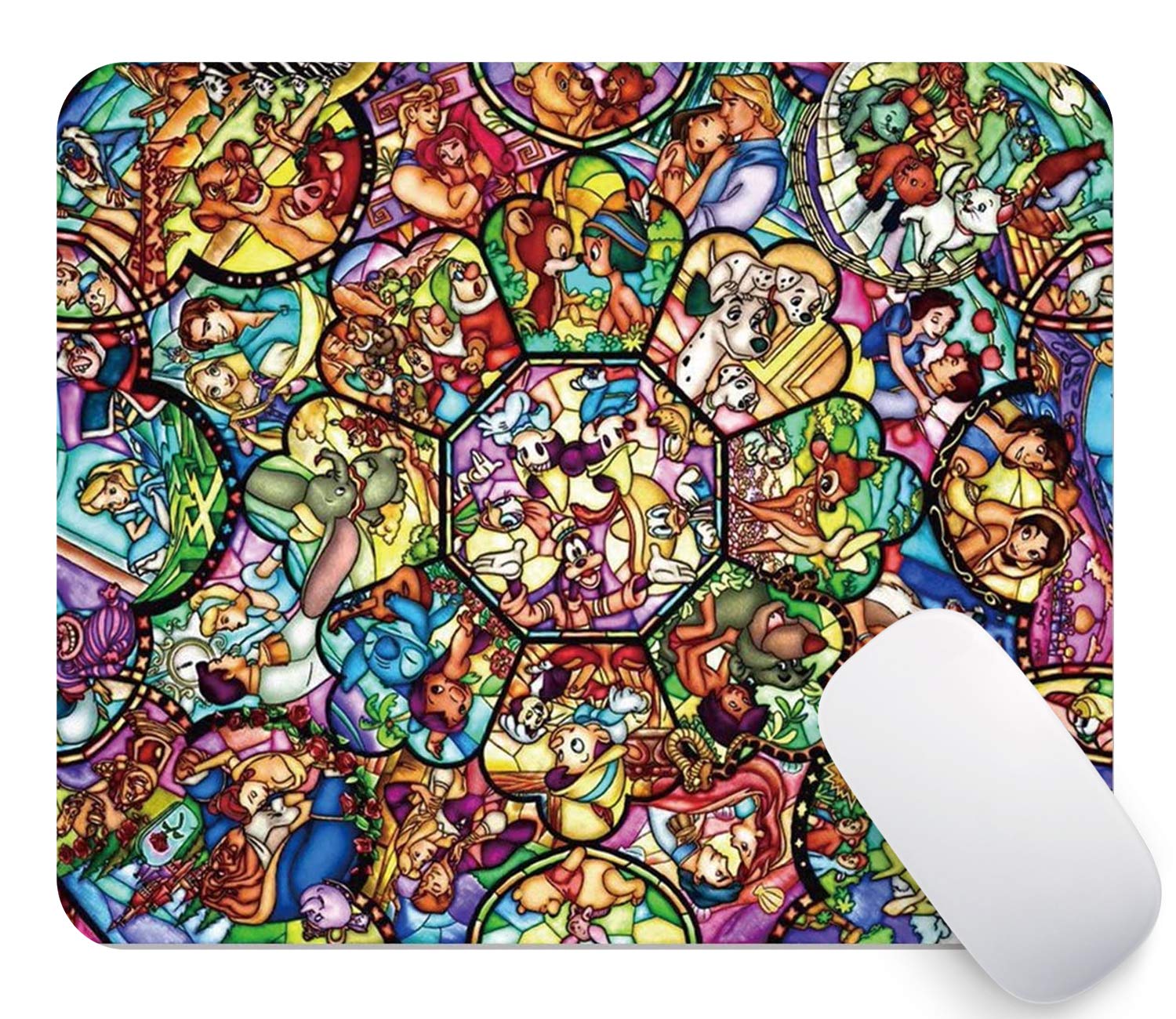 Disney Character Mouse Pad - Non-Slip Rubber Gaming Mousepad with Cute Design for Office & Home Use - Perfect Gift for Gamers & Disney Fans (Mickey Mouse/Minnie Mouse) - Ideal for PC, Laptop, Computer Work & Gaming Setup