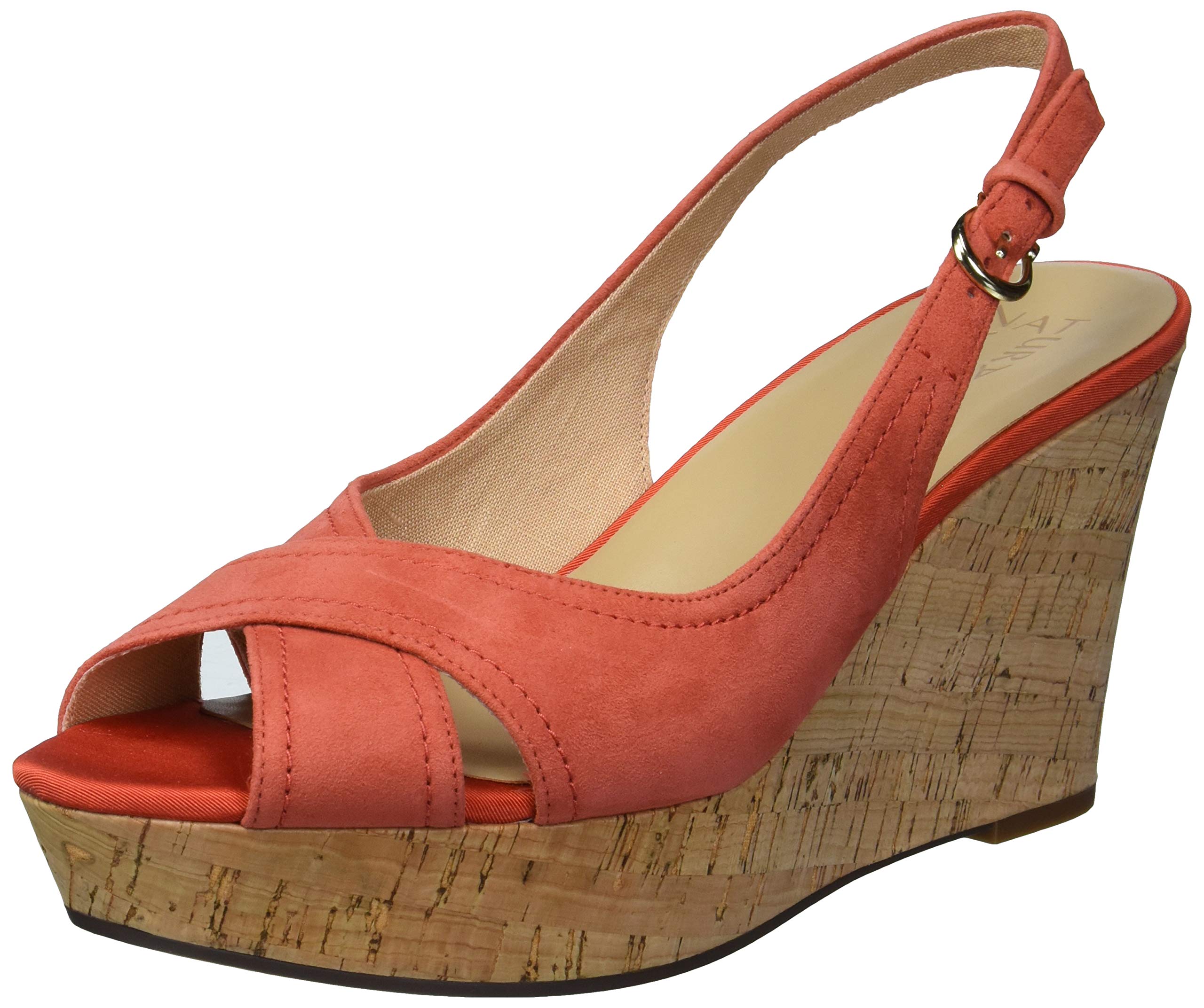 Naturalizer Women's Zander Comfortable Wedge Sandals | Breathable Summer Casual Shoes for Walking, Beach & Outdoor Activities