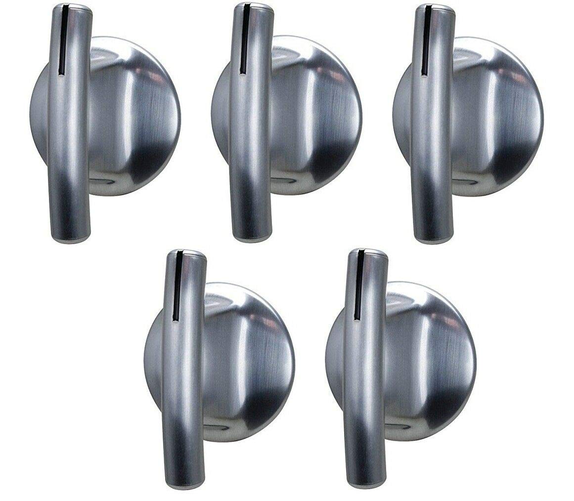 Jenn Air 74007918 Stove Burner Knob Replacement (5-Pack) - Compatible with Oven & Range Control Knobs - Perfect for Kitchen Appliance Repair & DIY Upgrades