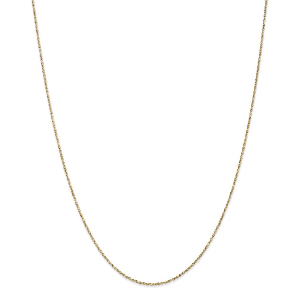 10k Yellow Gold 0.8mm Baby Rope Chain Necklace for Women - Dainty Delicate Jewelry Gift for Her, Perfect for Everyday Wear, Special Occasions & Layering