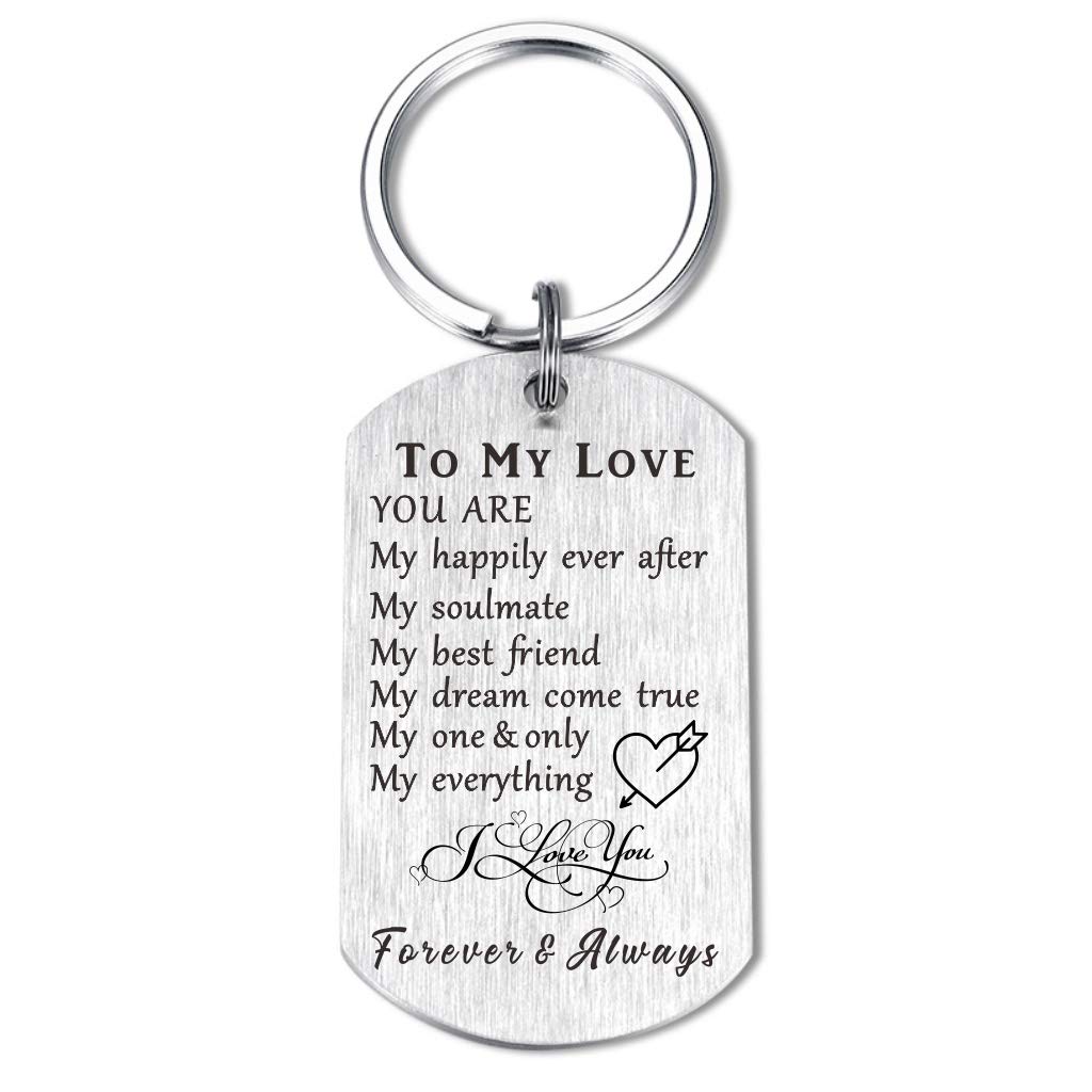 CPLJW Romantic Soulmate Keychain - Anniversary, Valentine's & Wedding Gift for Couples - Perfect Gift for Husband, Wife, Boyfriend or Girlfriend - Birthday & Special Occasion Present - Ideal for Date Nights, Proposals & Romantic Surprises