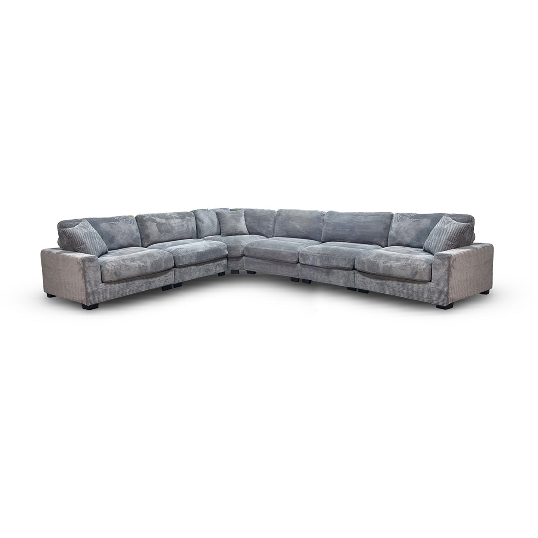 Arizona Sectional Sofa - Modern L-Shaped Couch with Reversible Chaise, Soft Fabric Upholstery for Living Room, Family Room & Home Theater Comfort