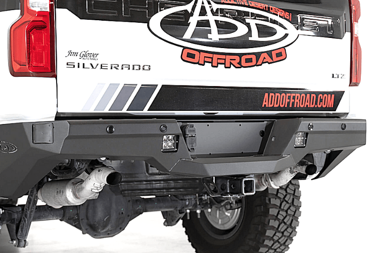 2019-2021 GMC Sierra 1500 Stealth Rear Bumper with Backup Sensors | Heavy Duty Truck Bumper Replacement | Off-Road & Towing Protection