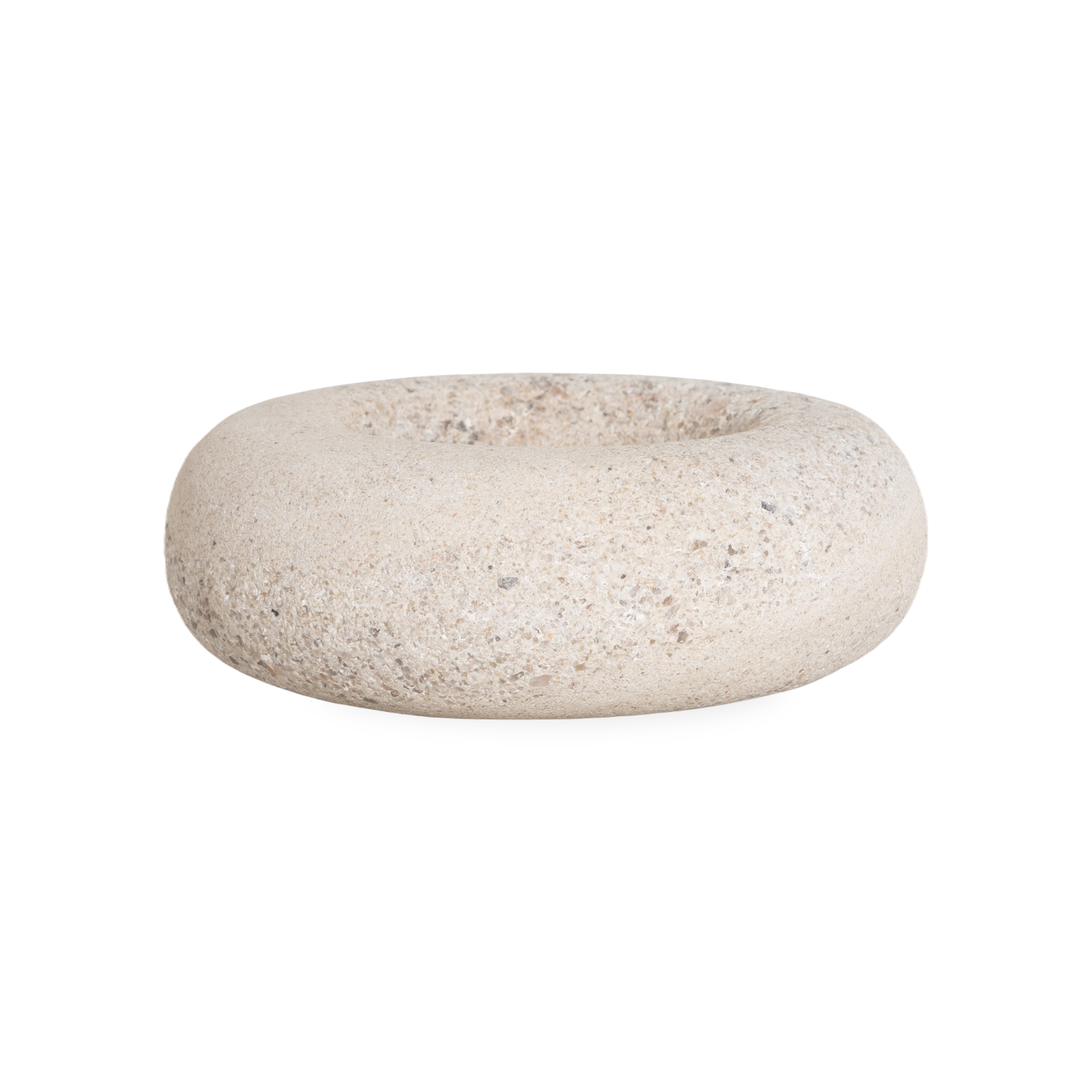 Pudgy Travertine Bowl - Handcrafted Natural Stone Serving Bowl for Fruits, Nuts & Decor | Perfect for Kitchen, Dining Table & Home Centerpiece