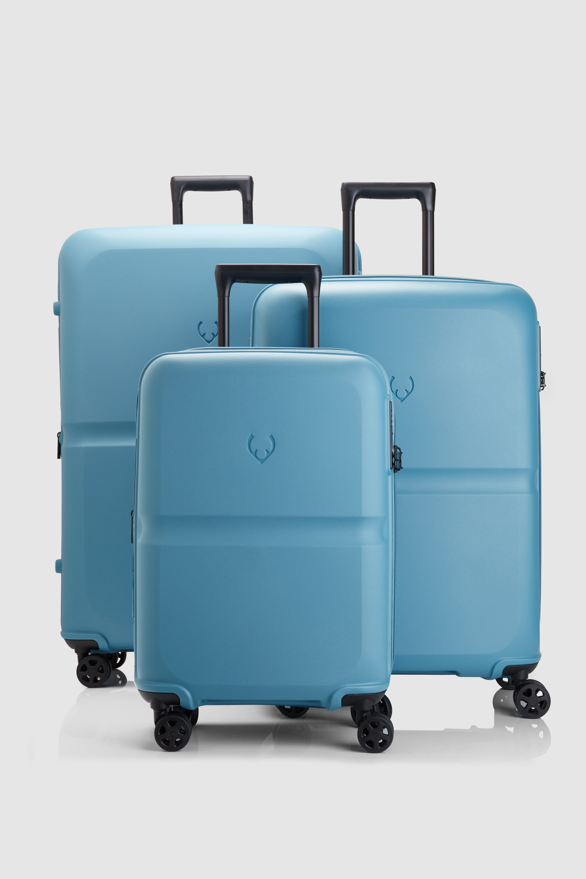 3-Piece Single Stripe Luggage Set - Lightweight Spinner Suitcase with TSA Lock for Travel, Business Trips & Family Vacations