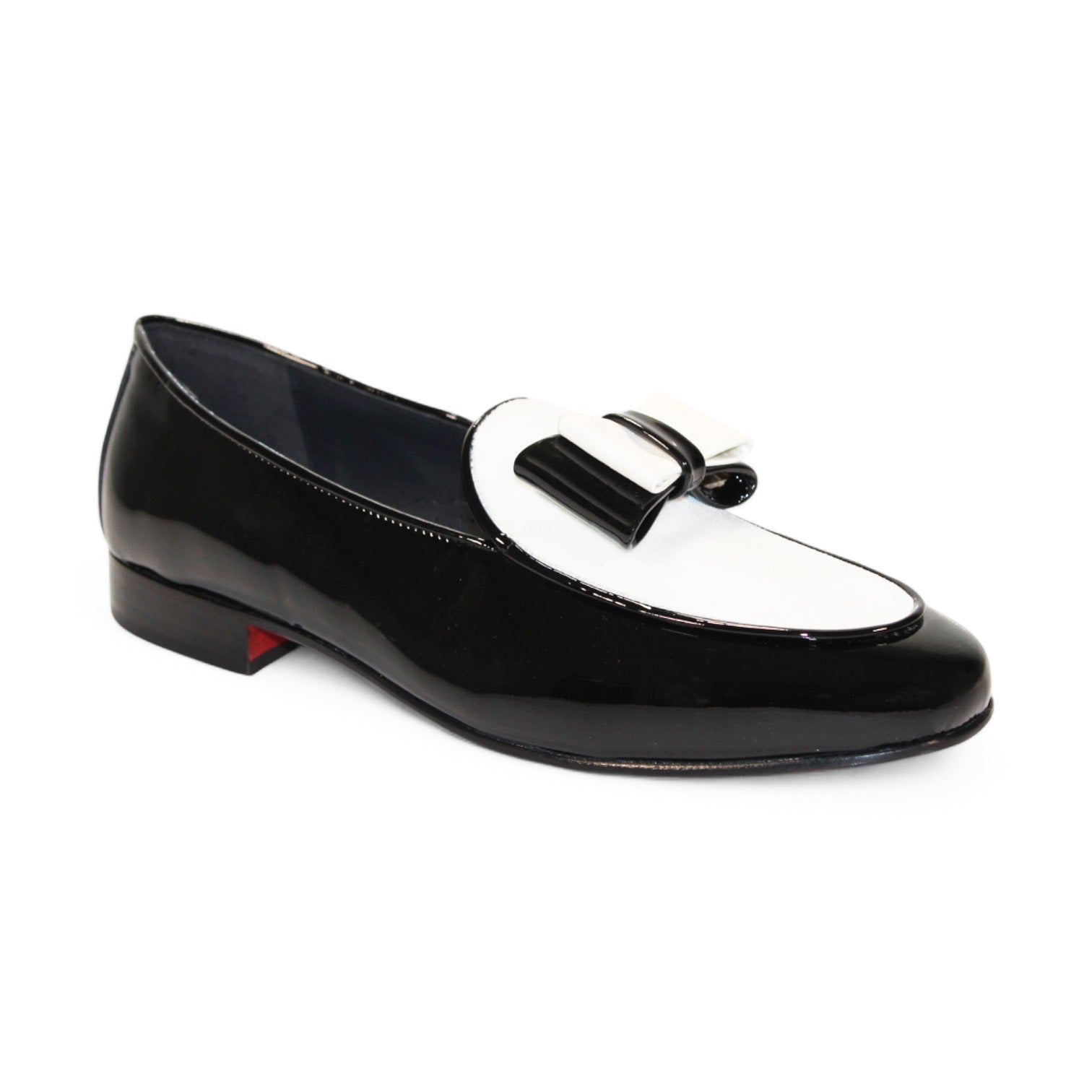 Duca Di Matiste Amalfi Black & White Leather Dress Shoes for Men - Formal Business & Wedding Occasions