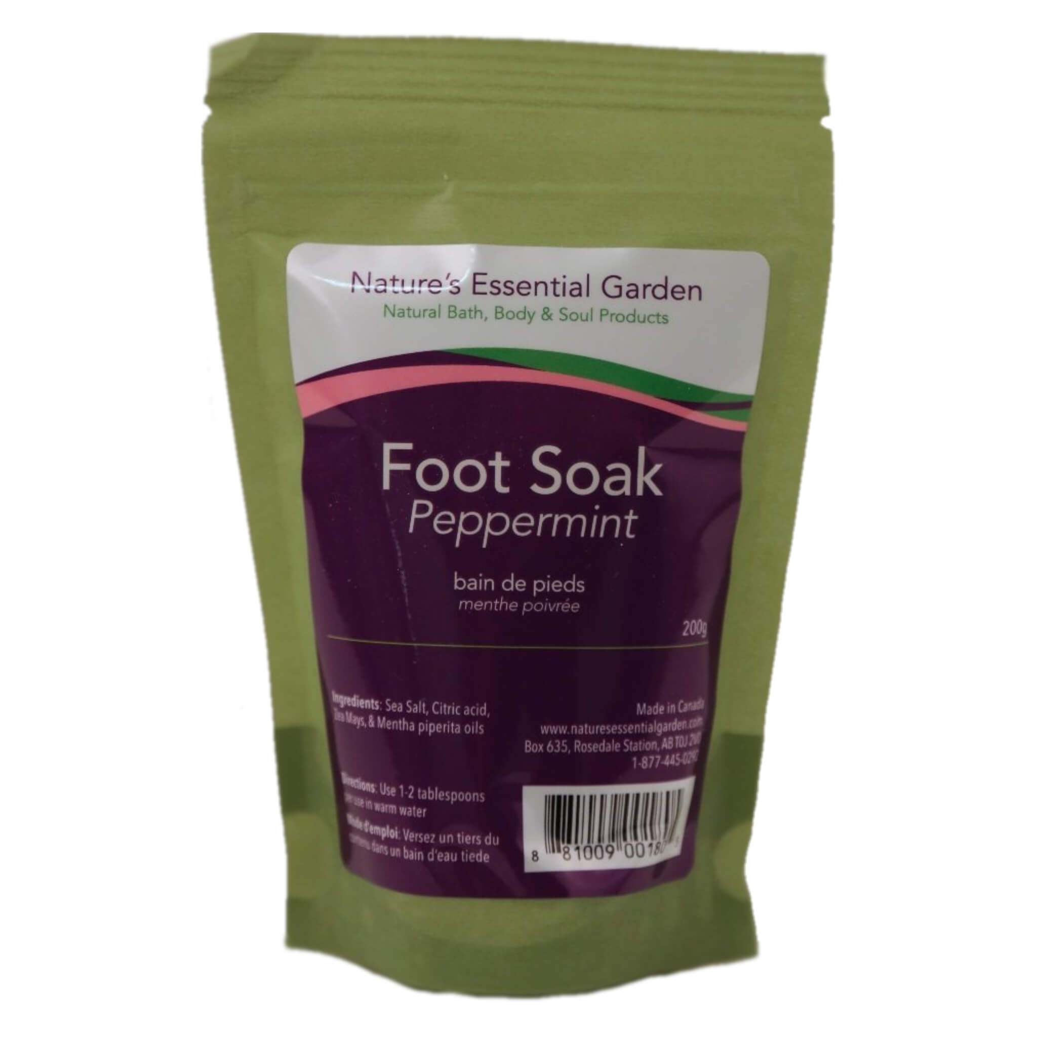 Refreshing Peppermint Foot Soak for Relaxation & Detox - Spa Quality Foot Bath for Tired Feet, Athletes & Pedicure Prep