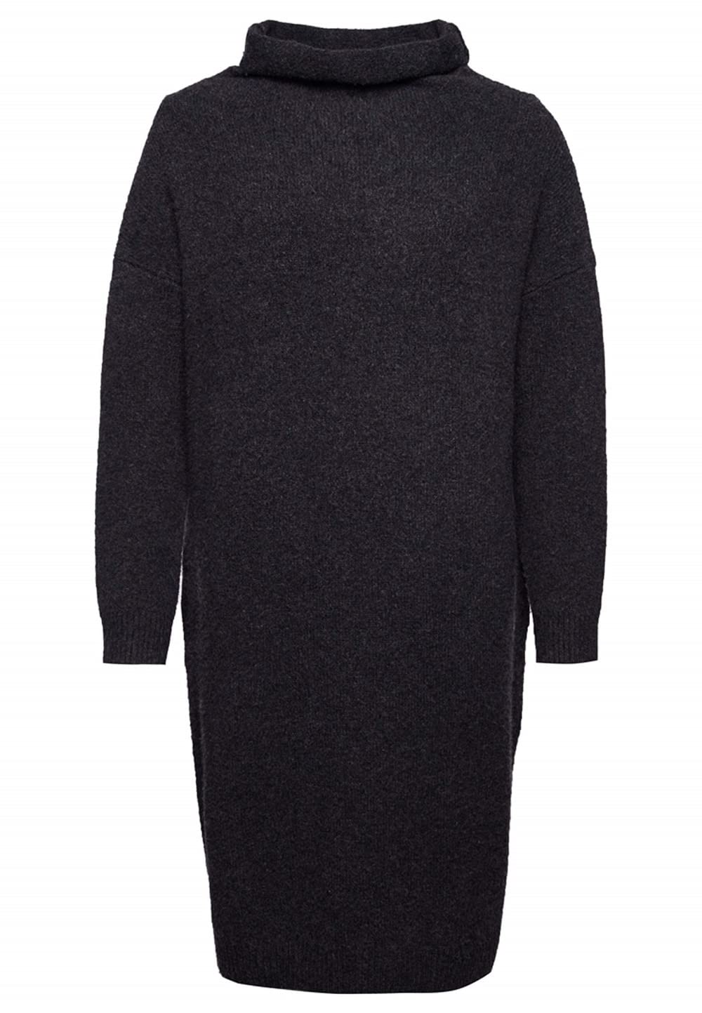Superdry Isabella Funnel Neck Dress for Women | Stylish Long Sleeve Midi Dress | Perfect for Office Wear, Date Night & Fall Outfits