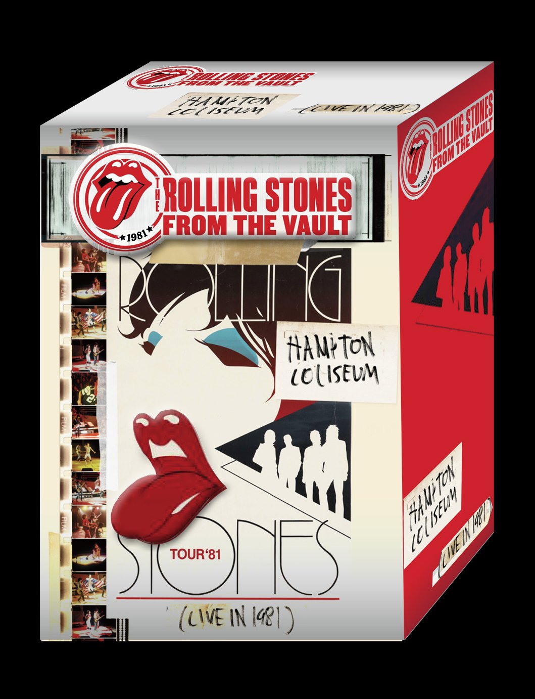 The Rolling Stones - From The Vault: Hampton Coliseum Live 1981 (Limited Edition Japan BD+2CD) with Exclusive White T-Shirt (Size L) - Perfect for Music Collectors & Concert Enthusiasts