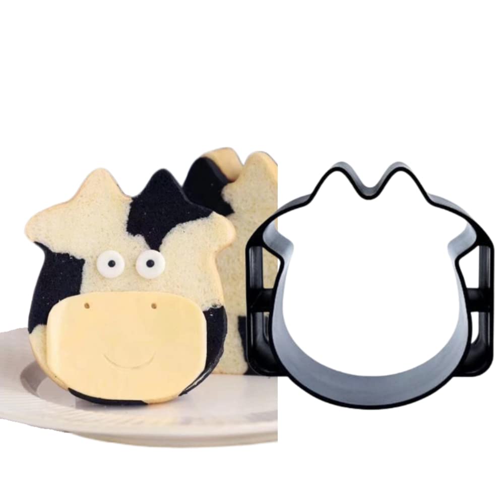 Non-Stick Cow Shaped Loaf Pan - Aluminized Steel Bread Baking Mold for Homemade Toast, Cake & Pastries | Perfect for Oven Baking, Gift Giving & Kids' Snacks (Shape 04#Cow) by MeganJDesigns