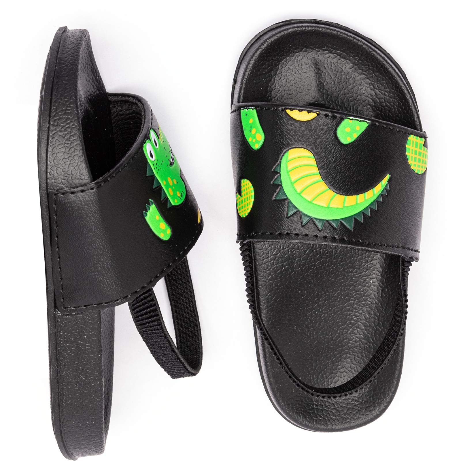 HOBIBEAR Toddler Boys Girls Water Shoes - Slip-On Sandals with Comfortable Footbed for Beach, Pool, and Outdoor Play | Non-Slip Kids Slide Sandals for Summer Activities
