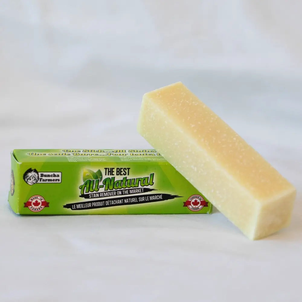 Buncha Farmers Natural Stain Remover Bar 60g - Eco-Friendly Laundry Soap for Tough Stains on Clothes, Fabrics & Household Items | Perfect for Travel, Camping & Home Use